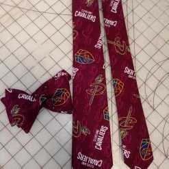 Tidal Cool NBA Cleveland Cavaliers Neckties In Bow Tie, Skinny Tie, And Standard Tie Styles, Kids Or Adult Sizes Neckties, Vests, Pocket Squares And Cummerbunds