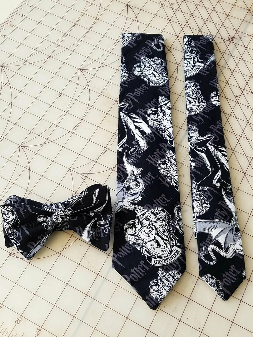 Tidal Cool Harry Potter Gryffindor Neckties In Bow Tie, Skinny Tie, And Standard Tie Styles, Kids Or Adult Sizes