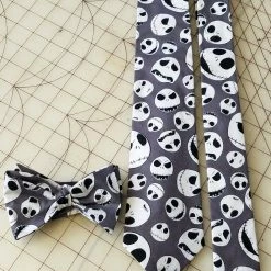 Tidal Cool Neckties, Vests, Pocket Squares And Cummerbunds Jack Skellington Nightmare Before Christmas Neckties In Adult And Kids Skinny Styles
