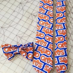 Tidal Cool Cleveland Cavaliers Necktie In Old School Orange/Blue Neckties In Bow Tie, Skinny Tie, And Standard Tie Styles, Kids Or Adult Sizes