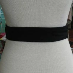 Tidal Cool Reversible Mudcloth And Denim Obi Belt