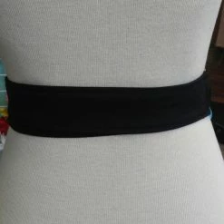 Tidal Cool Reversible Mudcloth And Denim Obi Belt