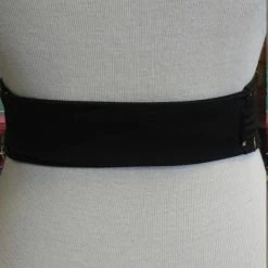 Tidal Cool Reversible Mudcloth And Denim Obi Belt