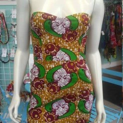 Tidal Cool Dresses Ankara Bombshell Mini Dress In Beautiful African Wax Block Cotton From Ghana