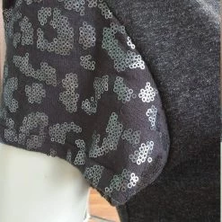 Tidal Cool Lightweight Knit Dress With Sequined Short Sleeves Dresses