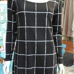 Tidal Cool Long Sleeve Knit Scoop Neck Dress