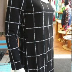 Tidal Cool Long Sleeve Knit Scoop Neck Dress