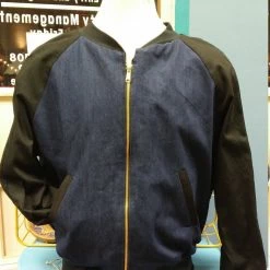 Tidal Cool African Mud Cloth Reversible Unisex Bomber Jacket Bomber Jackets