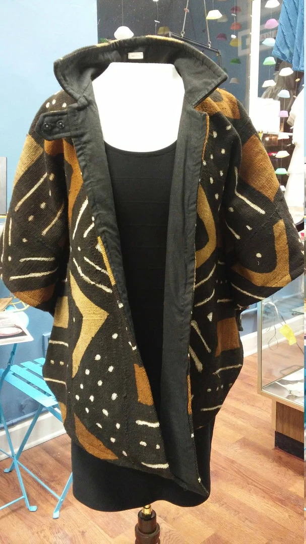 Tidal Cool African Mudcloth Cape