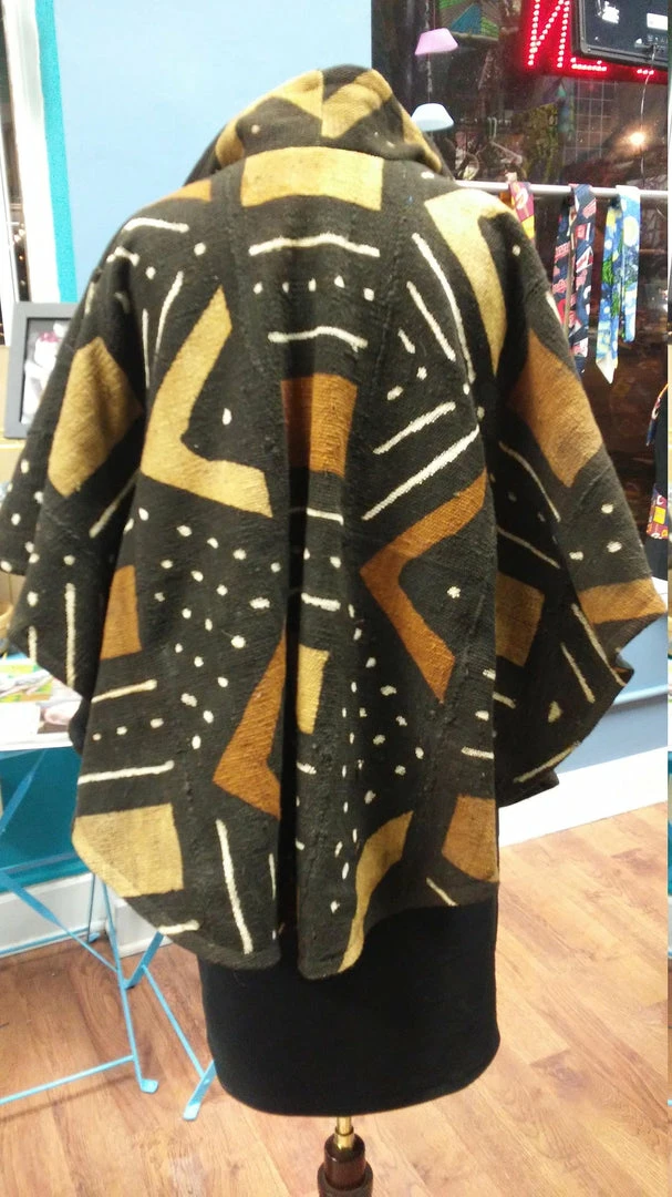 Tidal Cool African Mudcloth Cape