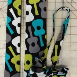 Tidal Cool Neckties, Vests, Pocket Squares And Cummerbunds Multicolored Guitar Face Mask Or Neckties In Bow Tie, Skinny Tie, And Standard Tie Styles, Kids Or Adult Sizes