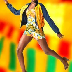 Tidal Cool African Kente Cloth Reversible Unisex Bomber Jacket