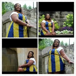 Tidal Cool Dresses Halter Wrap Dress In African Wax Block Cotton