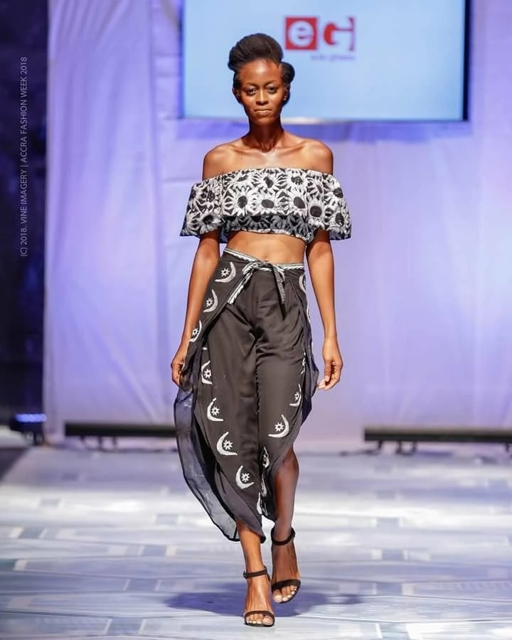 Tidal Cool Off Shoulder African Batik Flounce Crop Top Tops And Ponchos