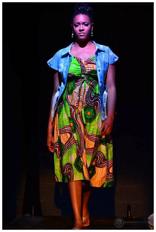 Tidal Cool Halter Wrap Dress In African Wax Block Cotton