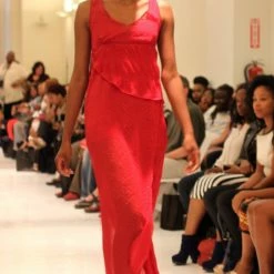 Tidal Cool Layered Red Dress