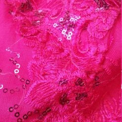 Tidal Cool Dresses Fuchsia Lace And Shantung Fitted Dress