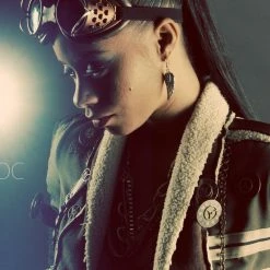 Tidal Cool Short Steampunk Bolero Jacket With Coat Tails And Hardware Bomber Jackets