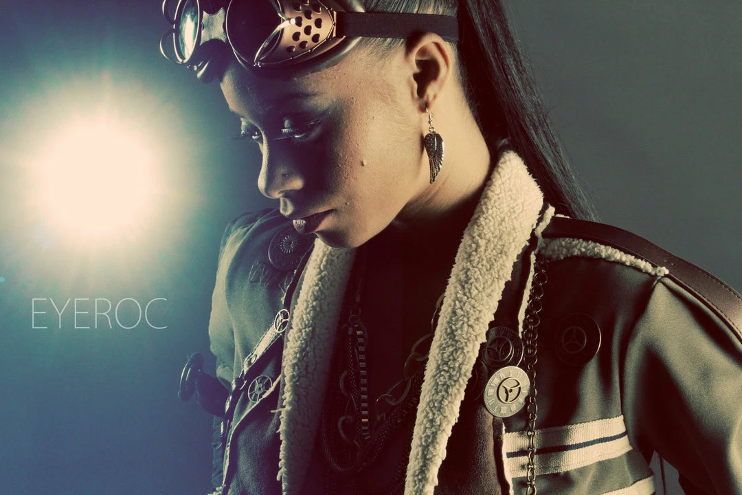 Tidal Cool Short Steampunk Bolero Jacket With Coat Tails And Hardware Bomber Jackets