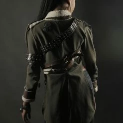 Tidal Cool Short Steampunk Bolero Jacket With Coat Tails And Hardware Bomber Jackets