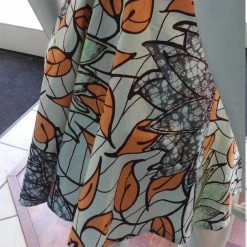 Tidal Cool Vlisco Ankara Bombshell Mini Dress In African Wax Block Cotton