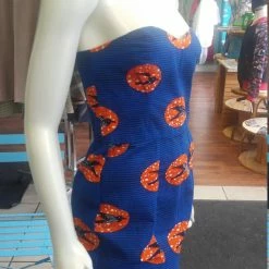 Tidal Cool Dresses Bombshell Ankara Mini Dress In African Wax Block Cotton From Senegal