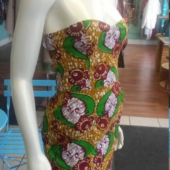 Tidal Cool Dresses Ankara Bombshell Mini Dress In Beautiful African Wax Block Cotton From Ghana