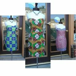 Tidal Cool Dresses Ankara Bombshell Mini Dress In Beautiful African Wax Block Cotton From Ghana
