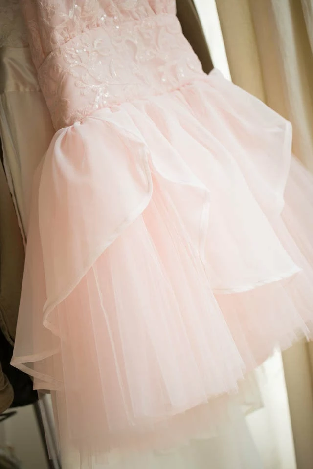 Tidal Cool Couture Pink Petal & Tulle Bridesmaid Dress
