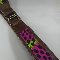 Tidal Cool Belts, Hats And Accessories Vegan Leather And Ankara Belt With Metal Buckle Closure