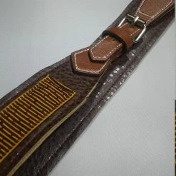 Tidal Cool Belts, Hats And Accessories Vegan Leather And Ankara Belt With Adjustable Buckle Closure