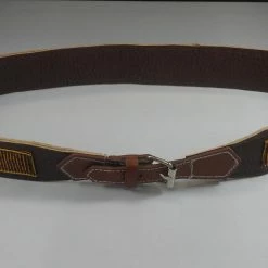 Tidal Cool Belts, Hats And Accessories Vegan Leather And Ankara Belt With Adjustable Buckle Closure