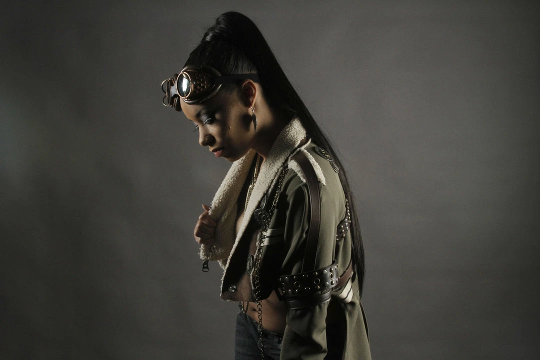 Tidal Cool Short Steampunk Bolero Jacket With Coat Tails And Hardware Bomber Jackets