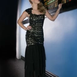 Tidal Cool Dresses Couture Lace And Sequin Gown With Chiffon Skirt