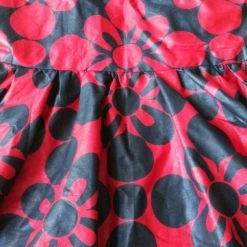 Tidal Cool Dresses Flirty Halter Ankara Sundress In Bold Red And Black African Wax Block Cotton