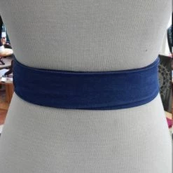 Tidal Cool Reversible Kente And Denim Obi Belt