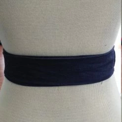 Tidal Cool Reversible Kente And Denim Obi Belt