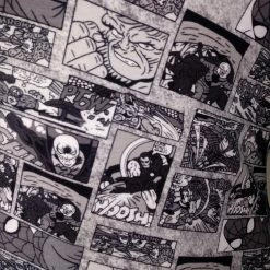 Tidal Cool Dresses Geek Chic Marvel Comic Strip Knit Dress With Flutter Sleeves And Fitted Shape