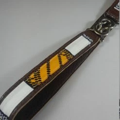 Tidal Cool Belts, Hats And Accessories Vegan Leather And Ankara Belt With Metal Buckle Closure