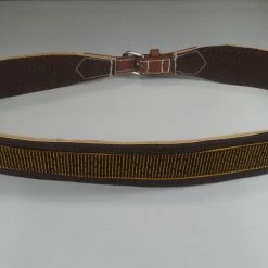 Tidal Cool Belts, Hats And Accessories Vegan Leather And Ankara Belt With Adjustable Buckle Closure