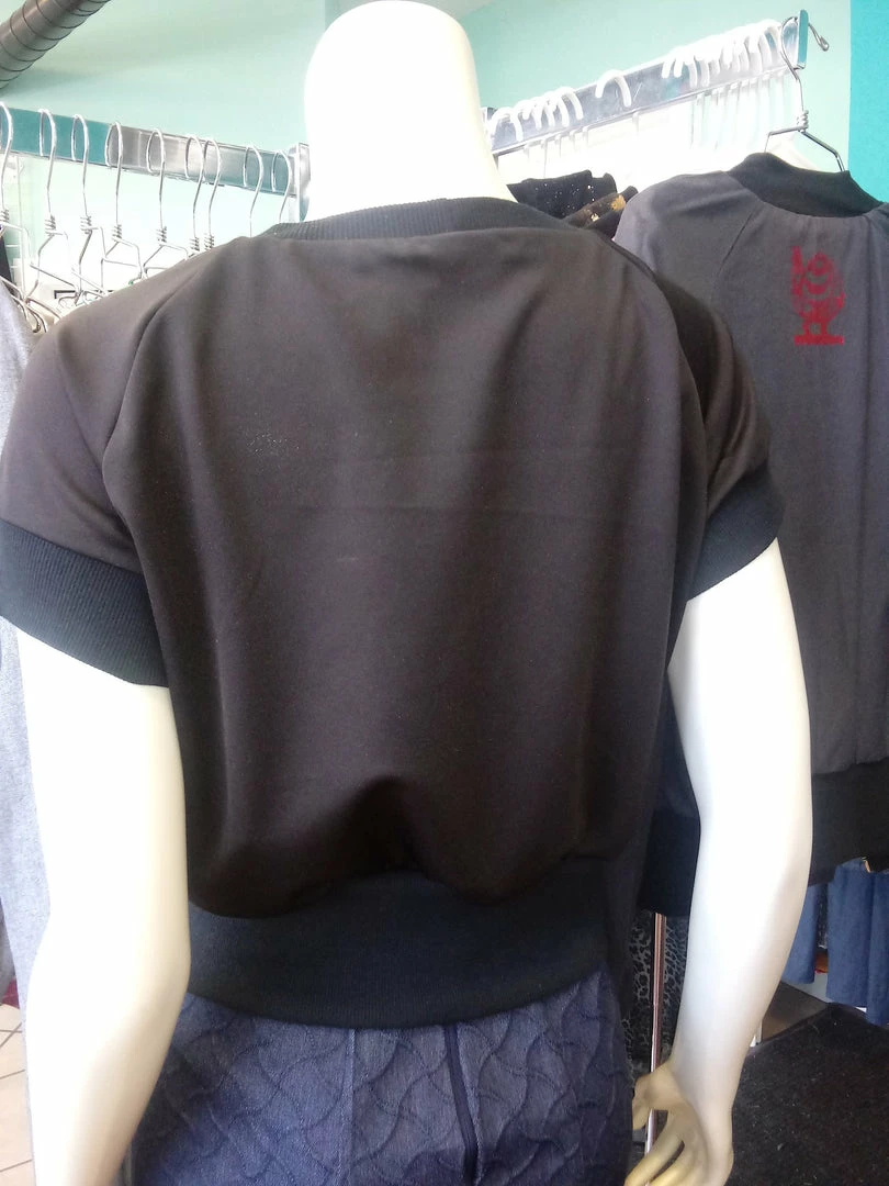 Tidal Cool Bomber Jackets Rainbow Sequin Color Shift Pullover Top