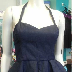 Tidal Cool Reversible Pin Up Halter With Fitted Bodice And Flirty Peplum In Red African Dashiki Print Neckties, Vests, Pocket Squares And Cummerbunds