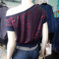 Tidal Cool Cleveland Indians Off Shoulder Slouch Sweatshirt In Lightweight Navy Knit With Metallic Block C Print