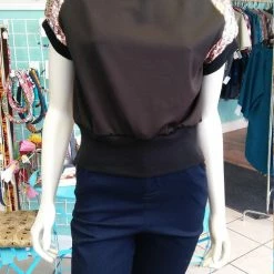 Tidal Cool Sequin And Knit Pullover Crewneck Tops And Ponchos