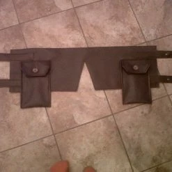 Tidal Cool Faux Leather Cosplay Costume Hip Holster Belt