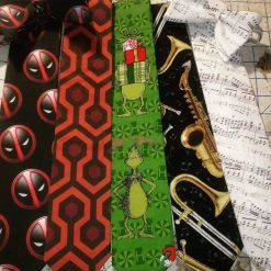 Tidal Cool Dr Seuss How The Grinch Stole Christmas Green Christmas Neckties In Bow Tie, Skinny Tie, And Standard Tie Styles, Kids Or Adult Sizes