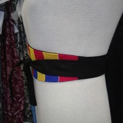 Tidal Cool Belts, Hats And Accessories Reversible African Kente Cloth Obi Belt