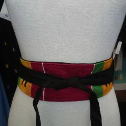 Tidal Cool Belts, Hats And Accessories Reversible African Kente Cloth Obi Belt