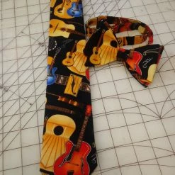 Tidal Cool Guitar Neckties In Bow Tie, Skinny Tie, And Standard Tie Styles, Kids Or Adult Sizes