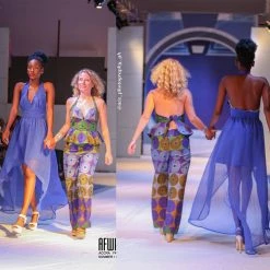 Tidal Cool Dresses Ethereal Blue Azure Chiffon Dress With Rhinestone Back Chains, In High Low Silhouette And Halter Neckline